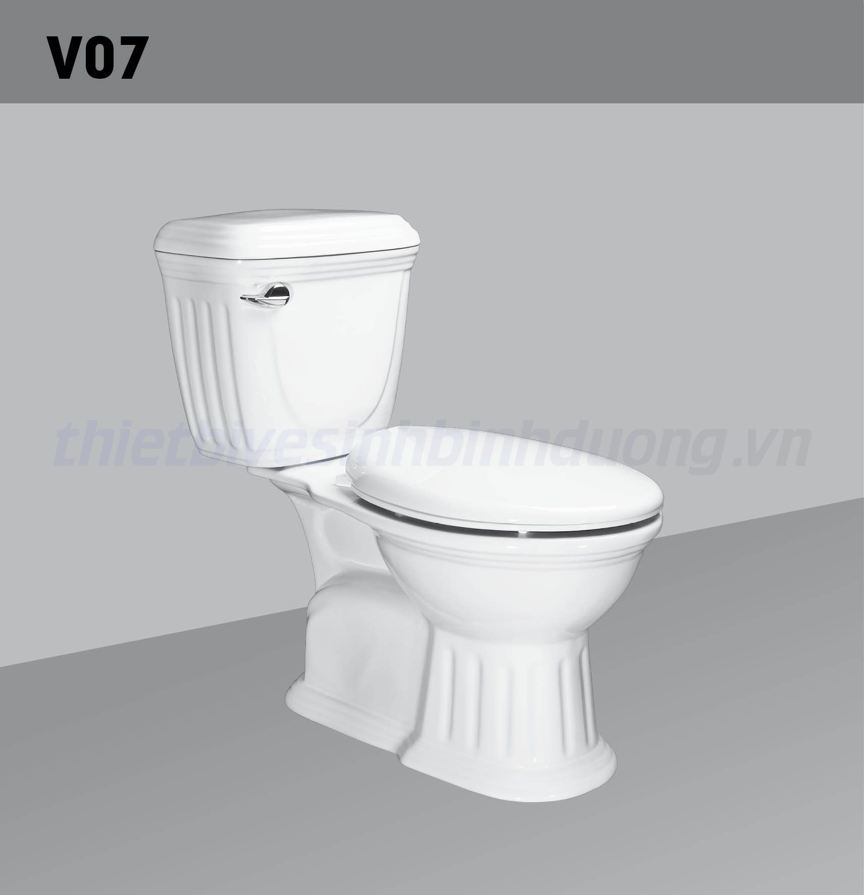 Bồn cầu sứ Hảo Cảnh HC V07